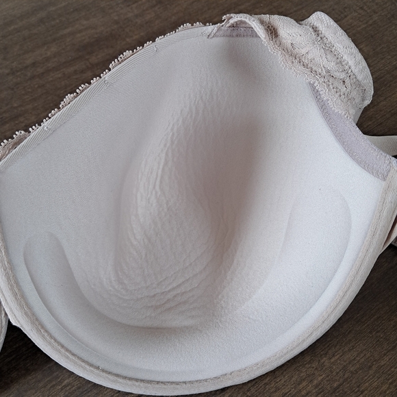 Olga Cloud 9 Lace Underwire Contour Bra 44C Toasted Almond - Picture 5 of 7